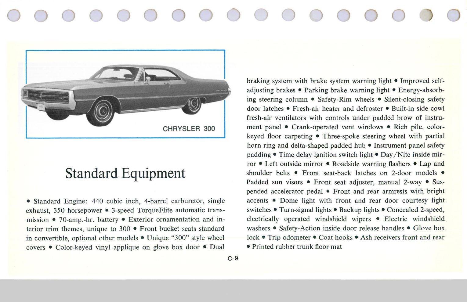 1969 Chrysler Data Book Page 169